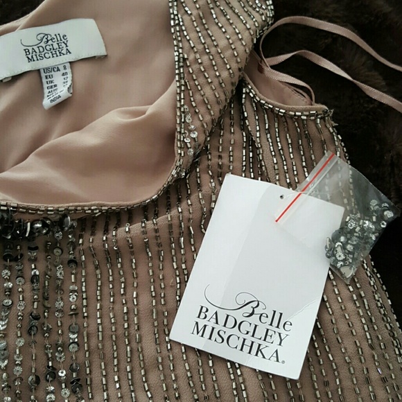 ☇ Sale !!!Belle Badgley Mischka Cocktail Dress - Picture 3 of 4